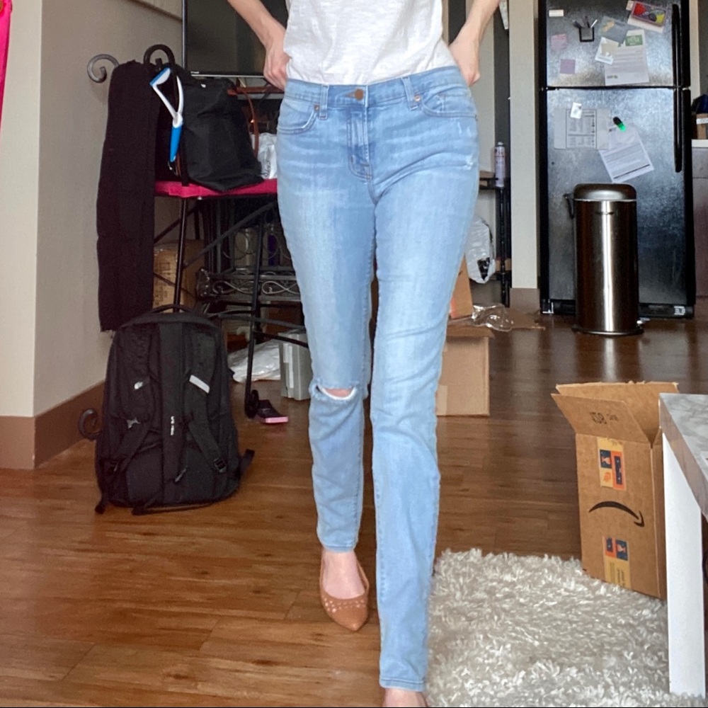 J BRAND Mid-Rise Skinny Leg Rapture Jeans